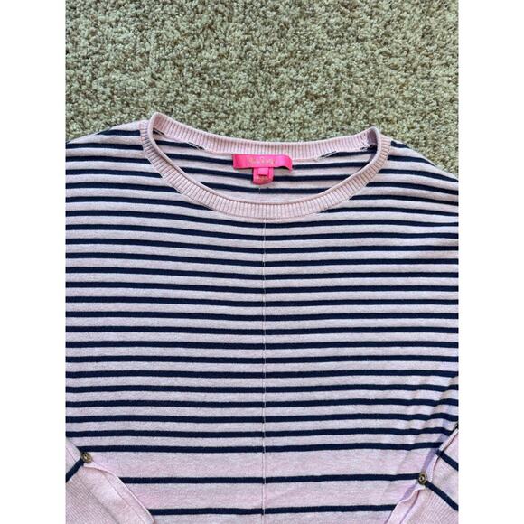 Lilly Pulitzer long sleeve, Pink & blue striped Sweater, size small - Picture 6 of 12